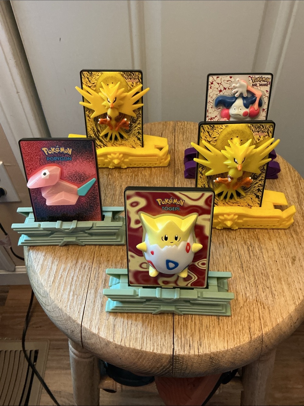 Vintage Bundle Lot of 5 POKEMON Burger King Promotional Power 3D Cards 2000 GUC